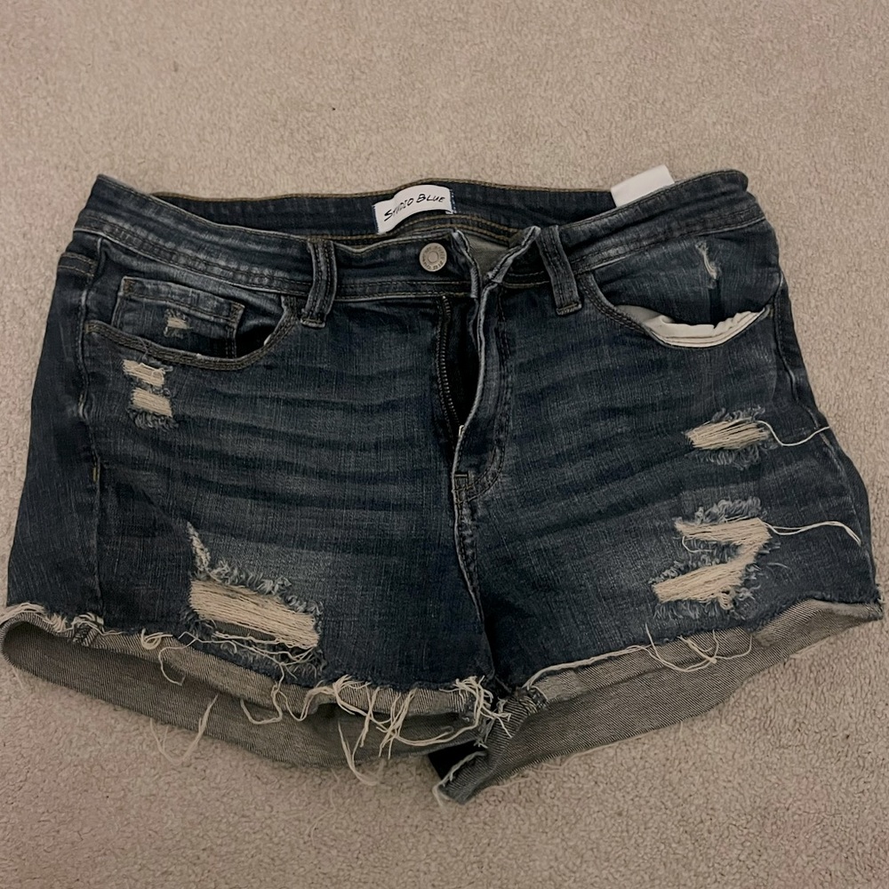 Frayed Jean Shorts